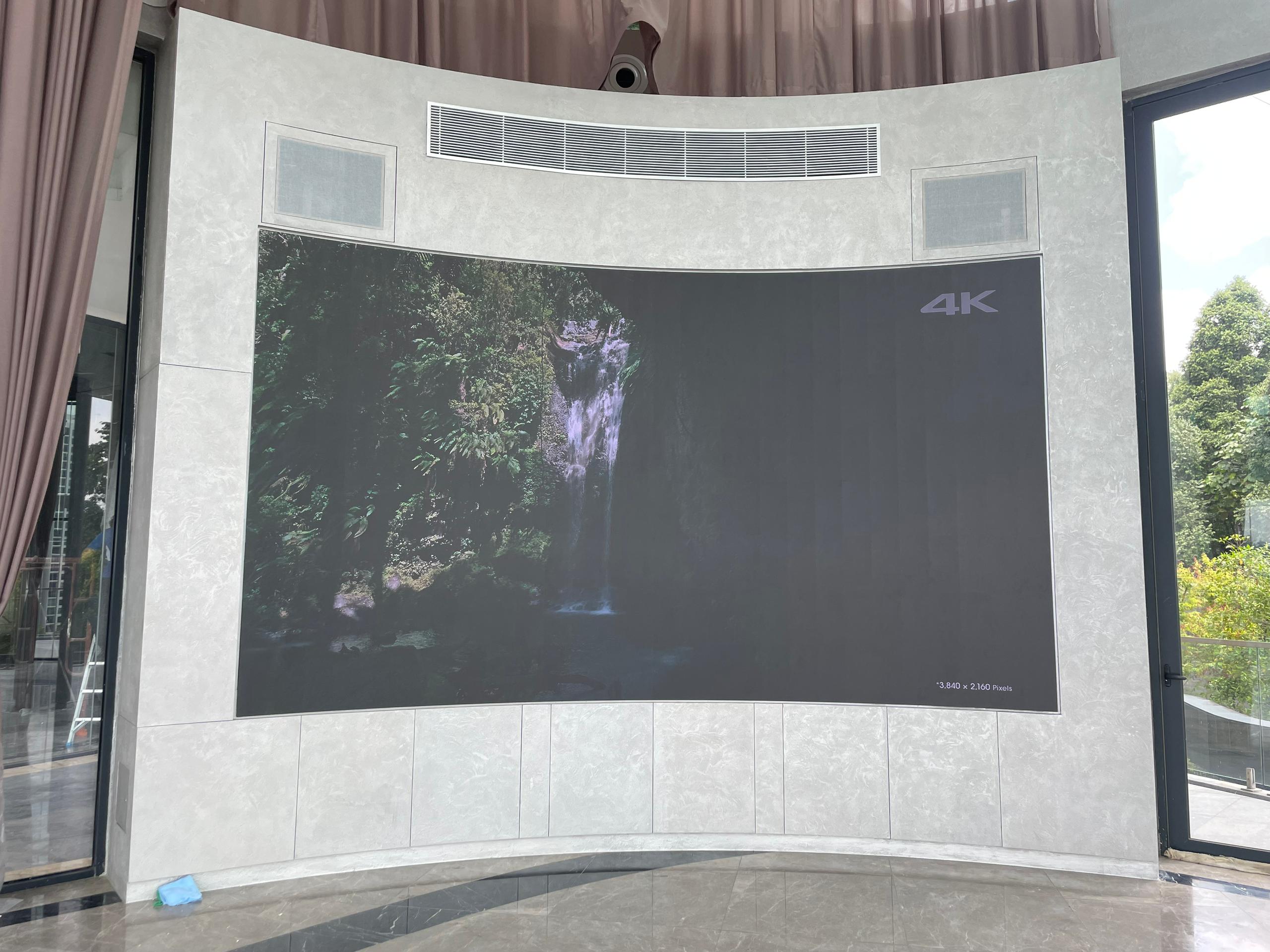 Custom Curved P1.5 LED Display Installation for Country Heights Guest House